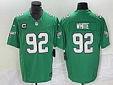 Men's Philadelphia Eagles #92 Reggie White Green 2023 F.U.S.E. Vapor Untouchable With C Patch Stitched Football Jersey,baseball caps,new era cap wholesale,wholesale hats